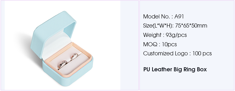  High-End Pu Leather Jewelry Box 