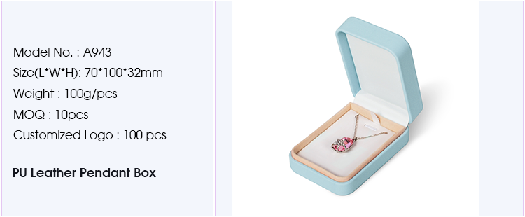  High-End Pu Leather Jewelry Box 