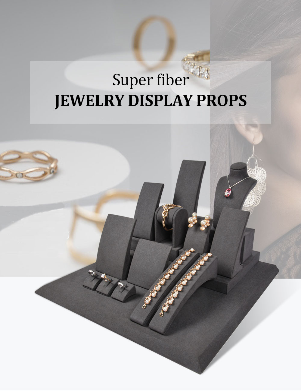  wooden jewelry stand