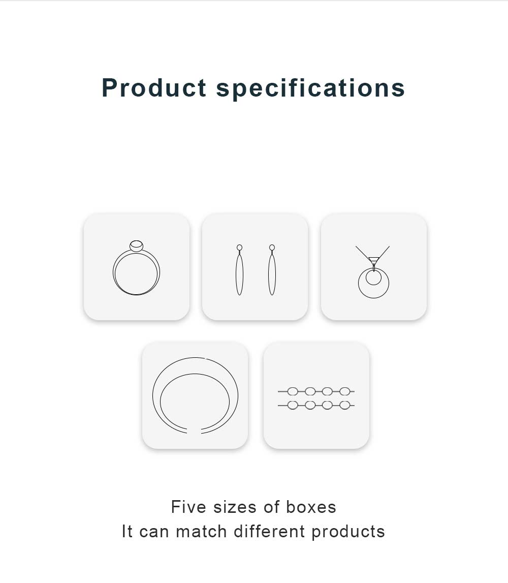  Custom Jewelry Packaging Set High-end PU Leather Bracelet Earring Necklace Ring Jewelry Box