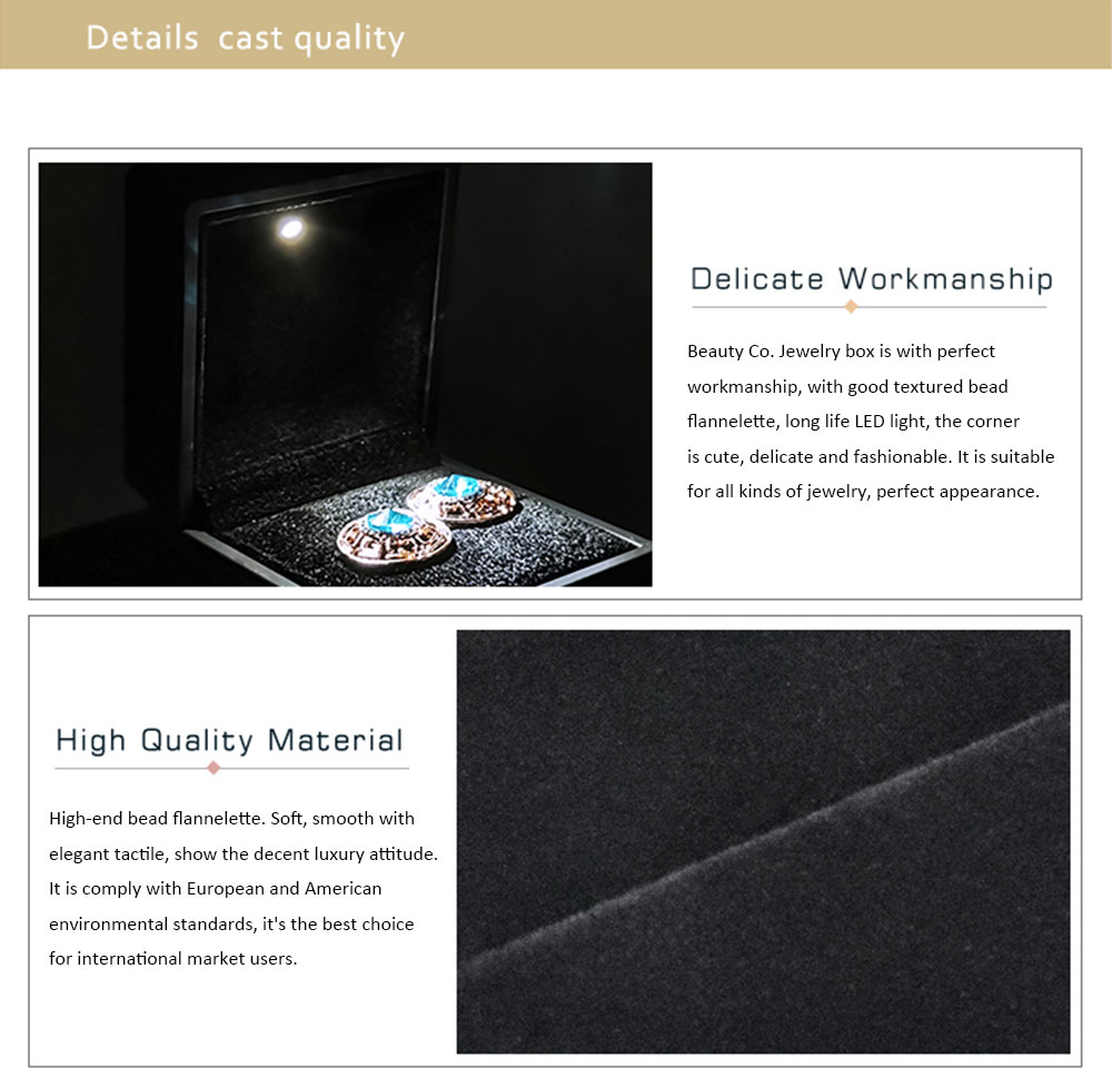 Luxury Jewelry Box With LED Light