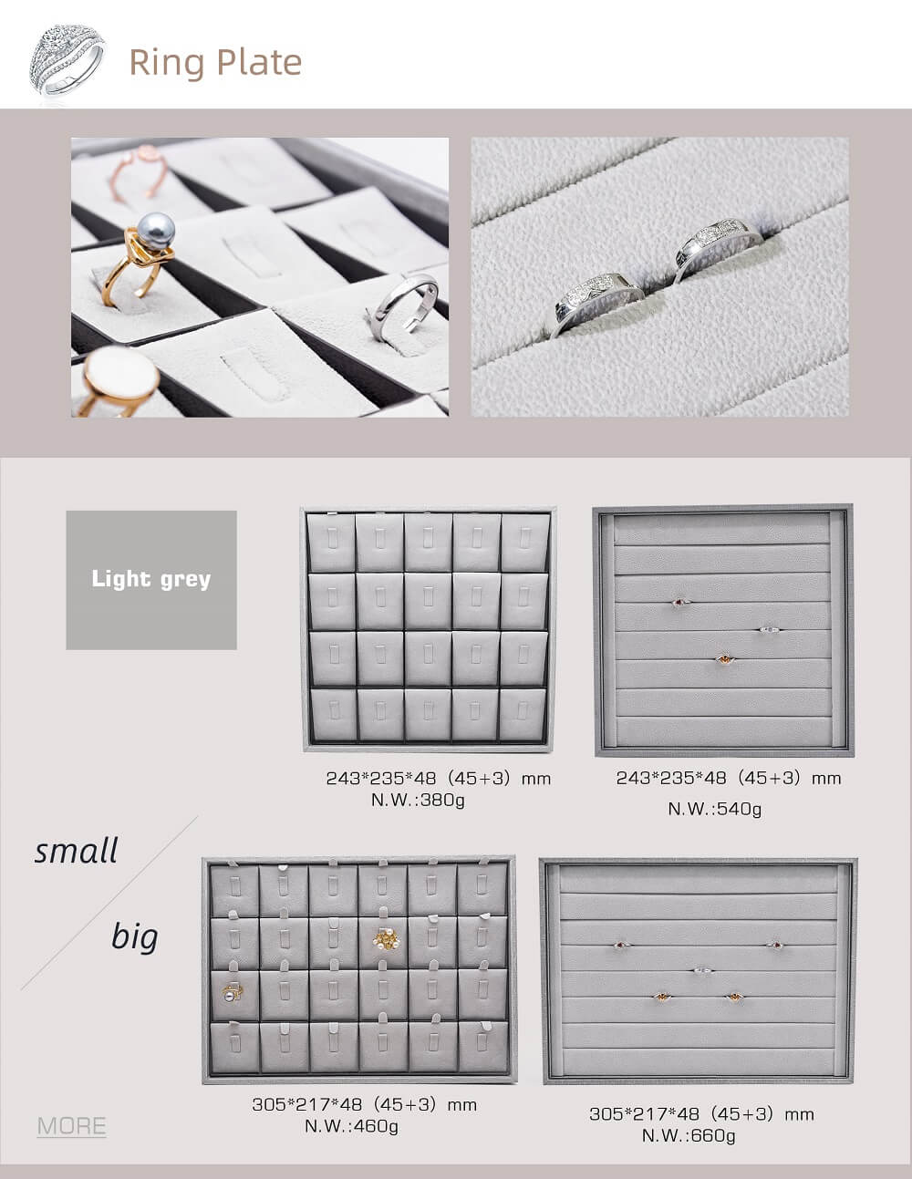 stackable jewelry trays