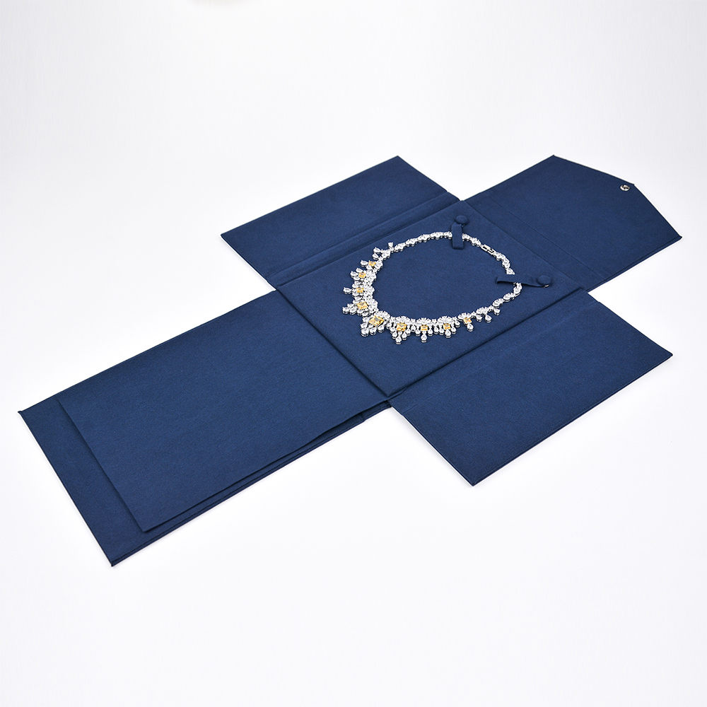  Travel Jewelry Roll Bag Organizer for Necklace