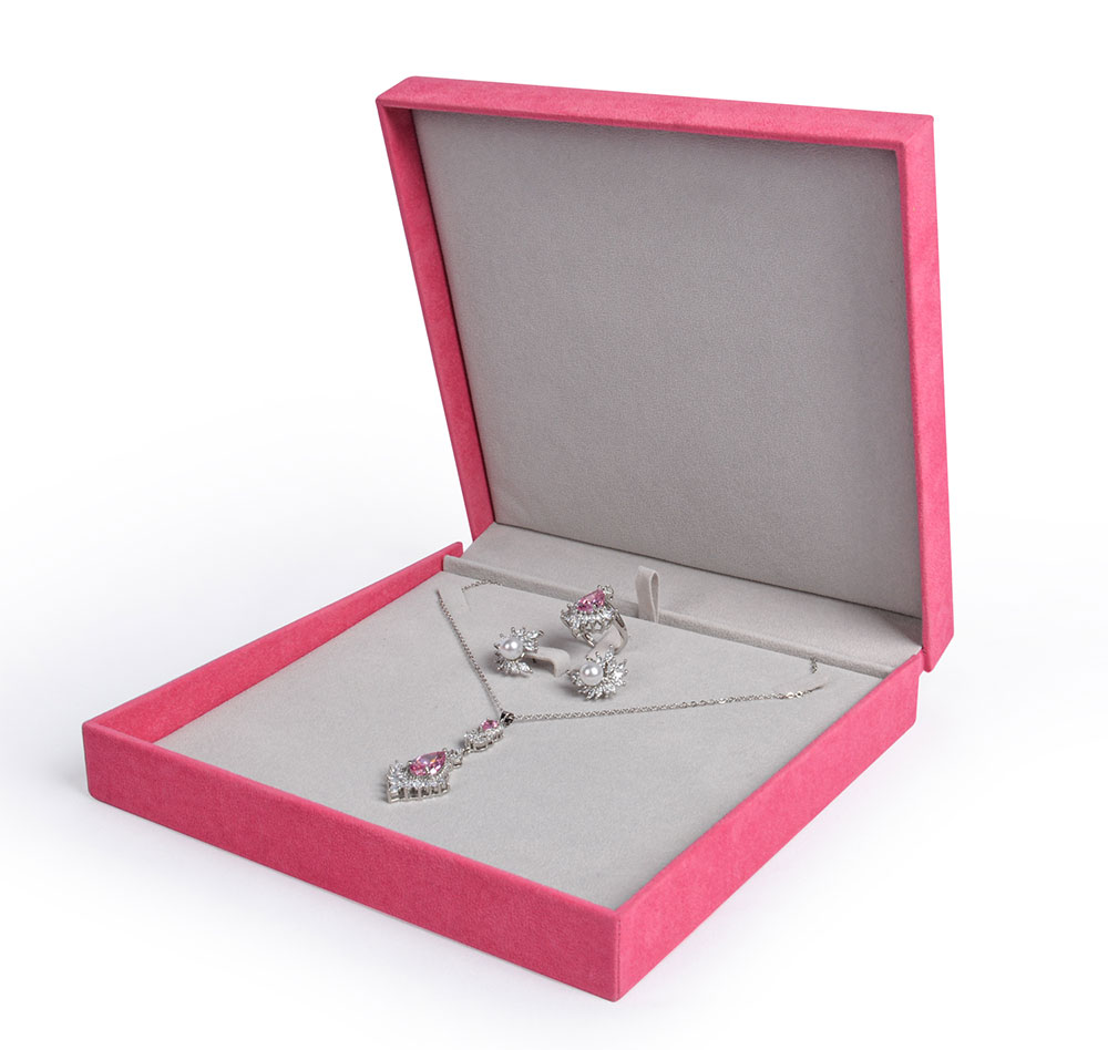 Velvet Necklace Pendant Gift Box