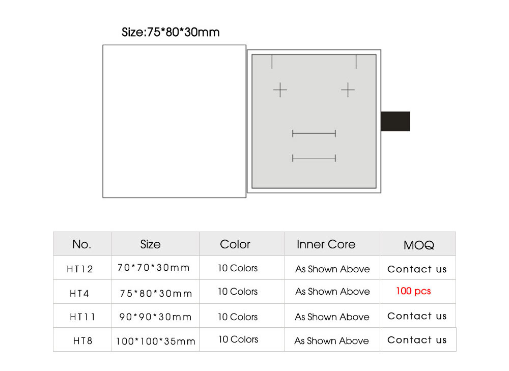personalized logo packaging box necklace earrings package
