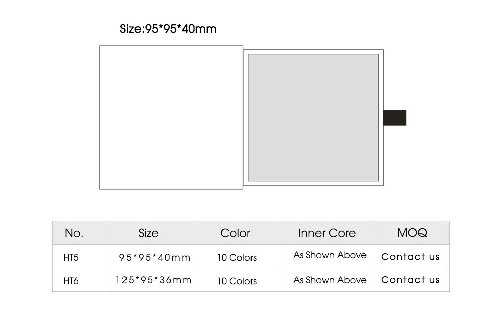 personalized logo packaging box necklace earrings package