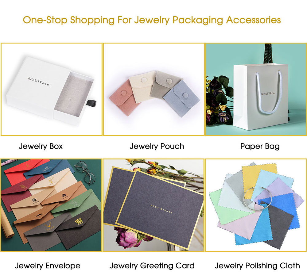 personalized logo packaging box necklace earrings package