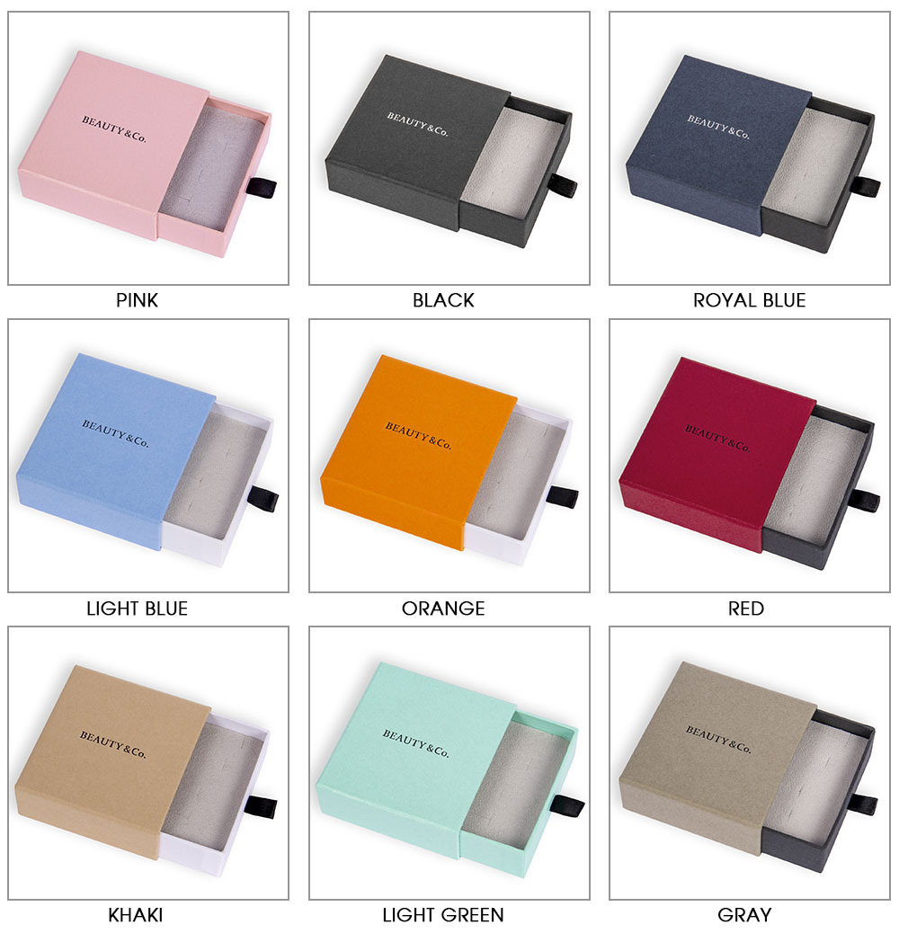 personalized logo packaging box necklace earrings package