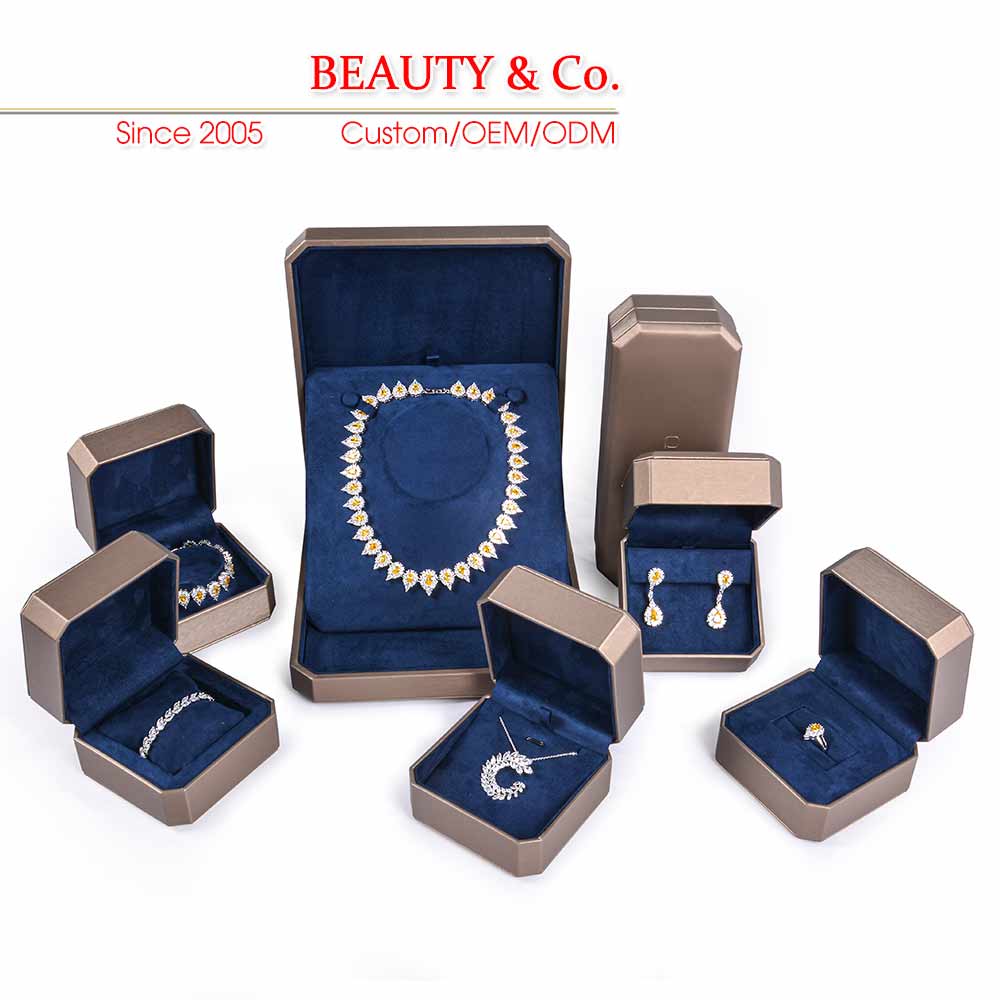 Ring Necklace PU Leather Box