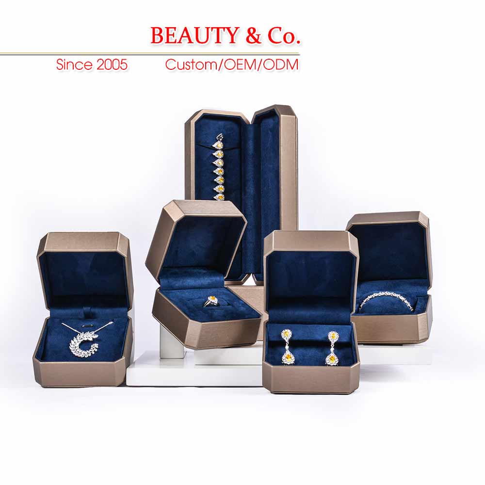 Ring Necklace PU Leather Box