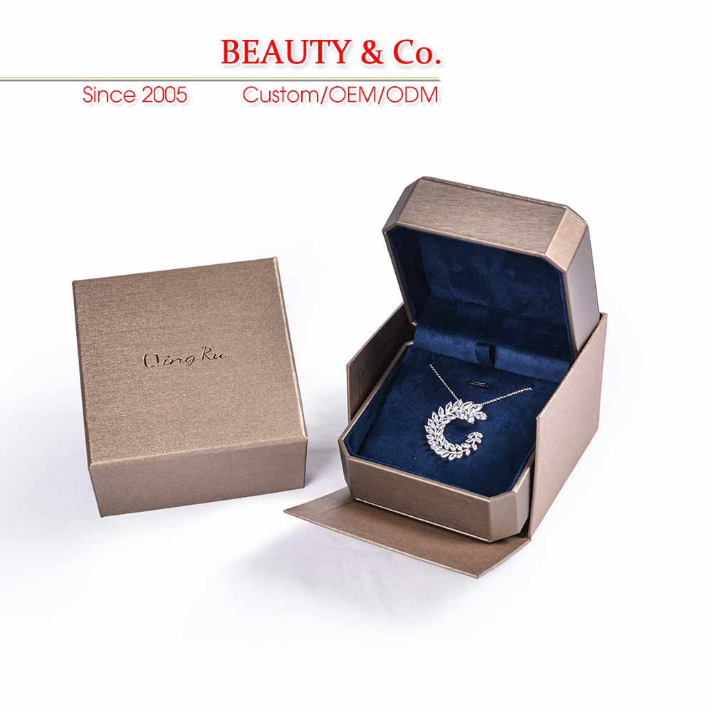 Ring Necklace PU Leather Box