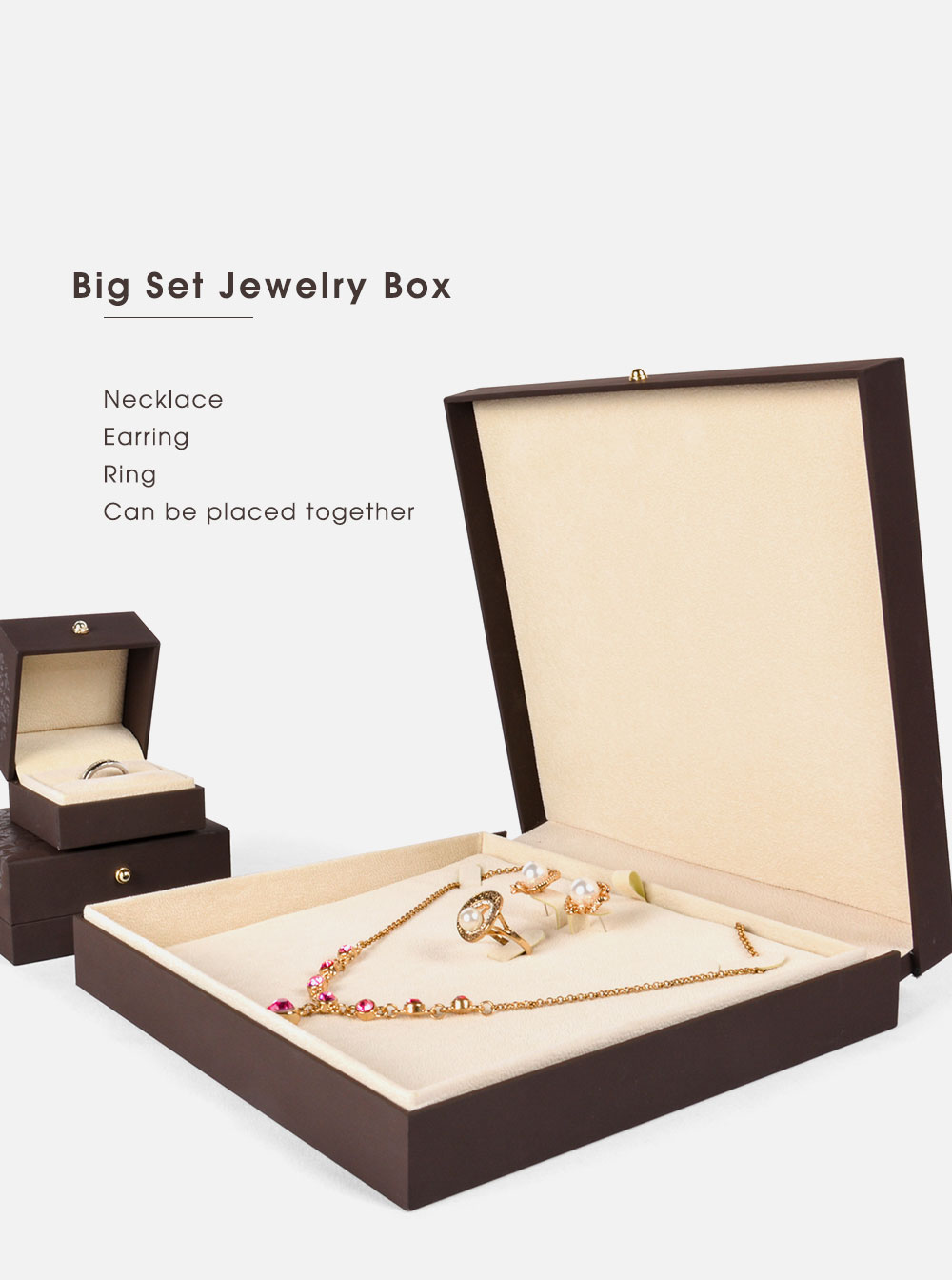  Jewelry Box Hot Stamping Gold Logo