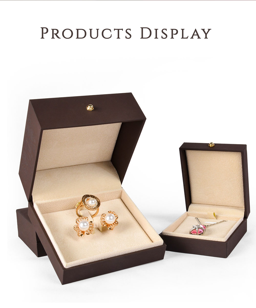  Jewelry Box Hot Stamping Gold Logo