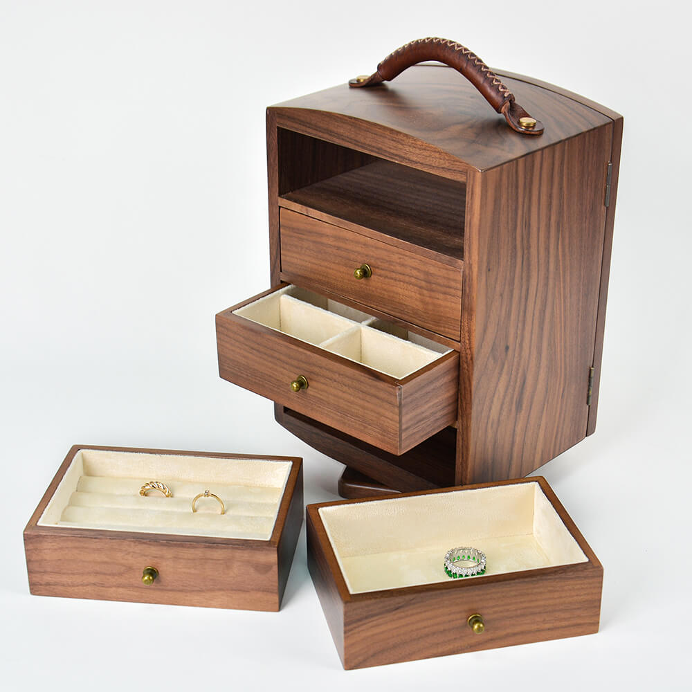 Rotating Vintage Jewelry Box