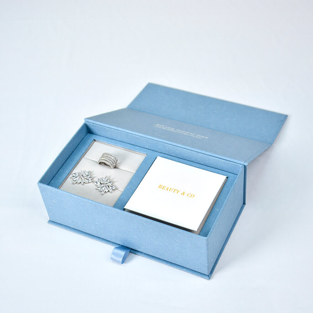 Magnetic Flip Paper Jewelry Box