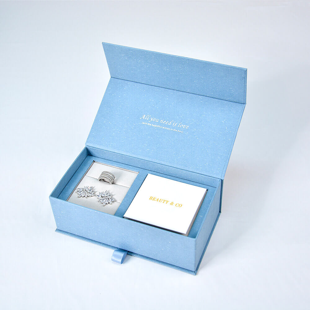 Magnetic Flip Paper Jewelry Box