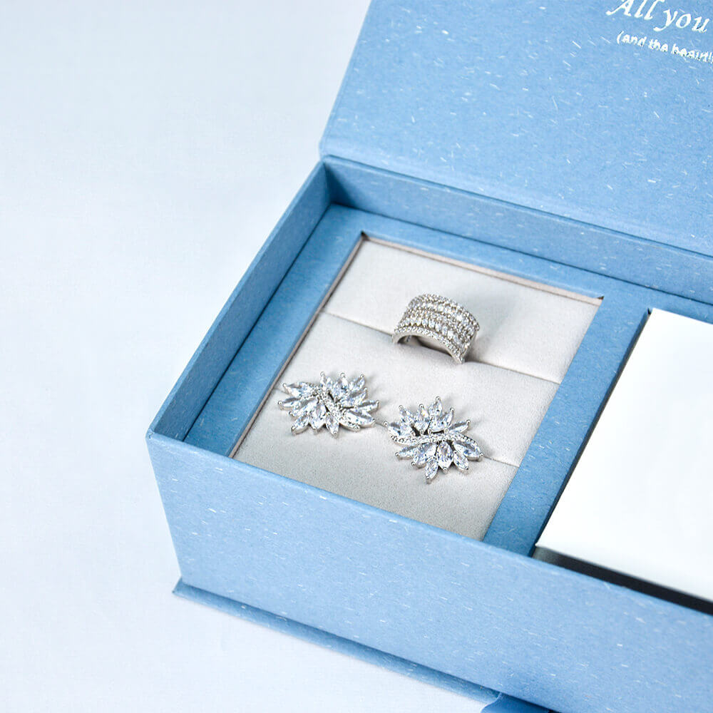 Magnetic Flip Paper Jewelry Box