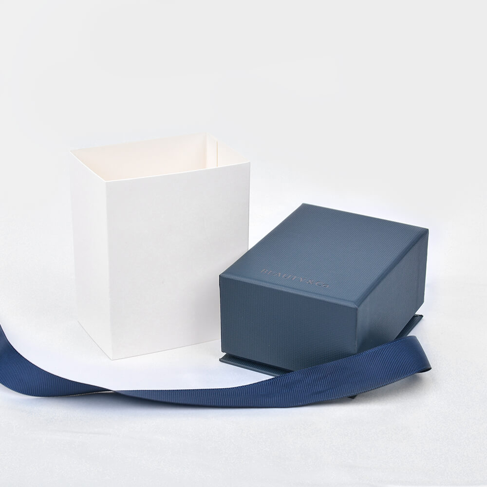Blue Ribbon Bow Jewelry Box
