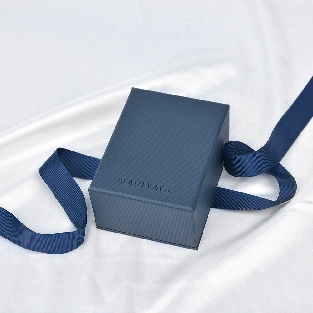 Blue Ribbon Bow Jewelry Box