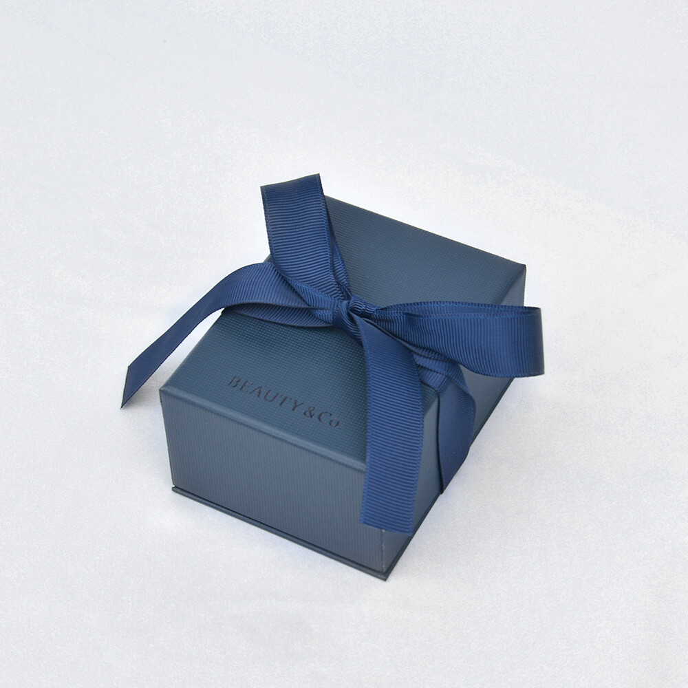 Blue Ribbon Bow Jewelry Box