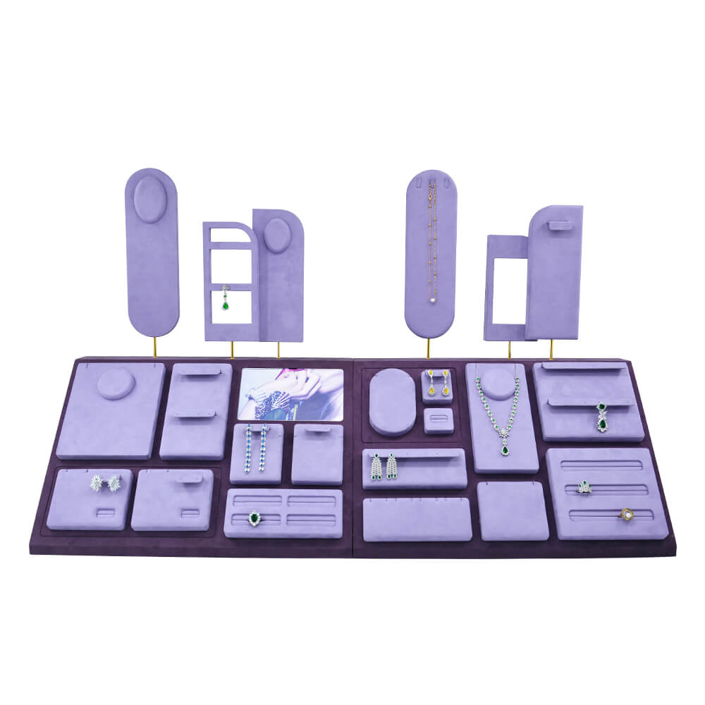  Jewelry Purple Trays Props