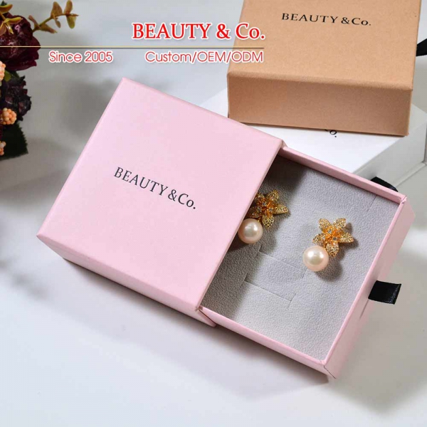 Box Necklace Earrings Package Bulk Drawer Cardboard Box