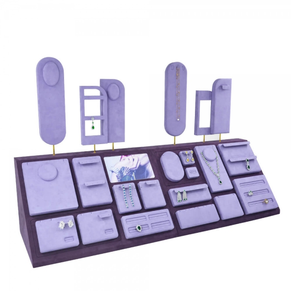 Jewelry Display Show Trays  For Jewelry Purple Trays Props