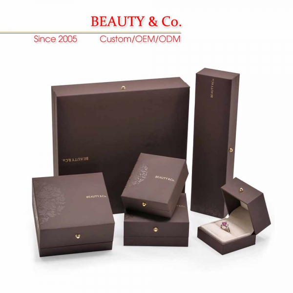 卡其色蓝色充皮纸盒子--卡其色