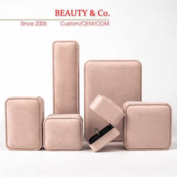 现货超绒圆角盒--粉色